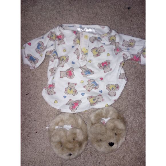 Build-A-Bear Workshop Pajamas and Slipper Set Teddy Cozy Accessories - Picture 1 of 1